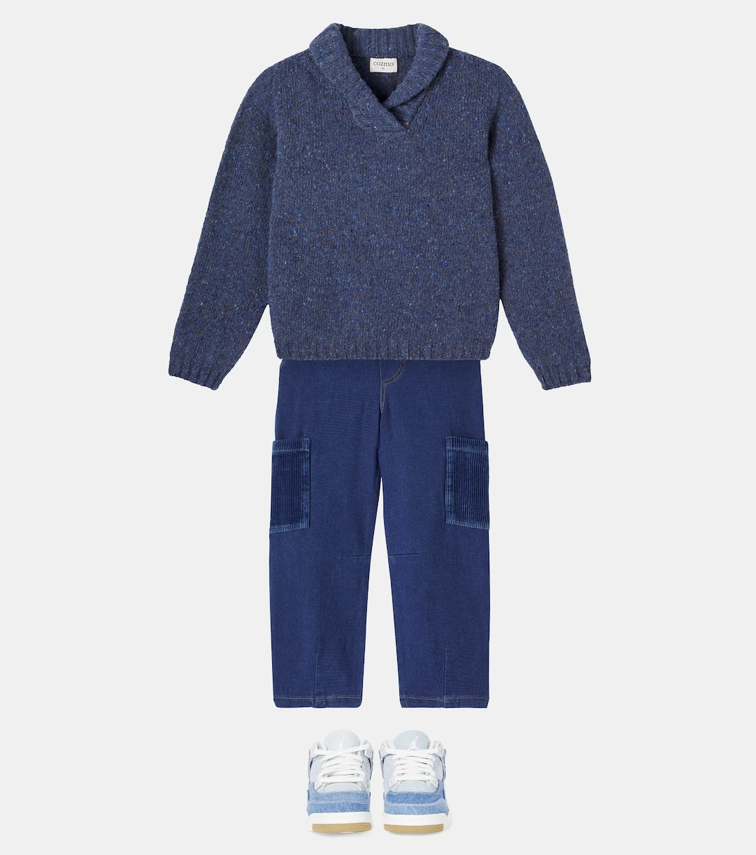 Nike Kids - Jordan 4 Retro denim sneakers