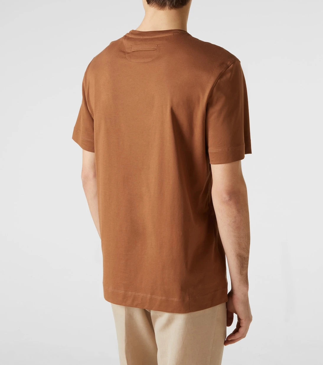 Zegna - Logo embroidered cotton jersey T-shirt
