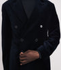 Velvet Double Breasted Blazer NAVY