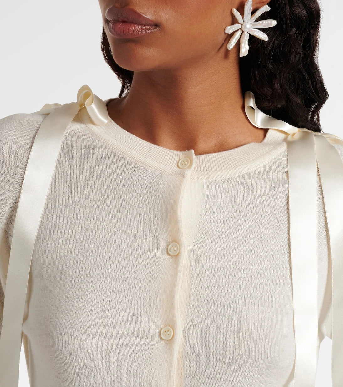 Simone Rocha - Wool and silk cardigan