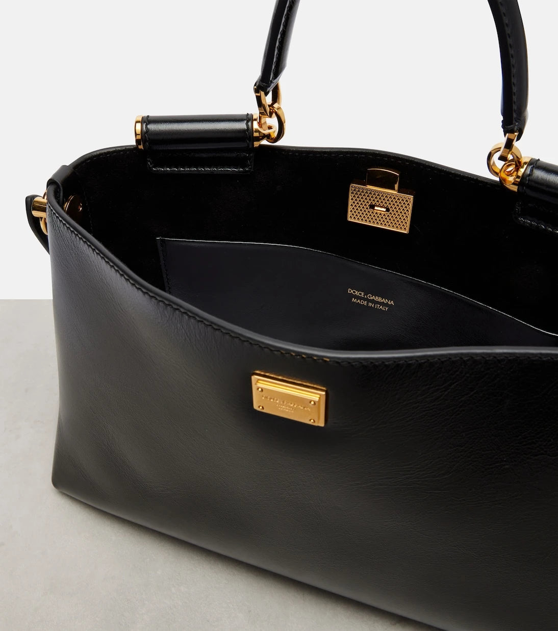 Dolce&Gabbana - Vittoria leather tote bag