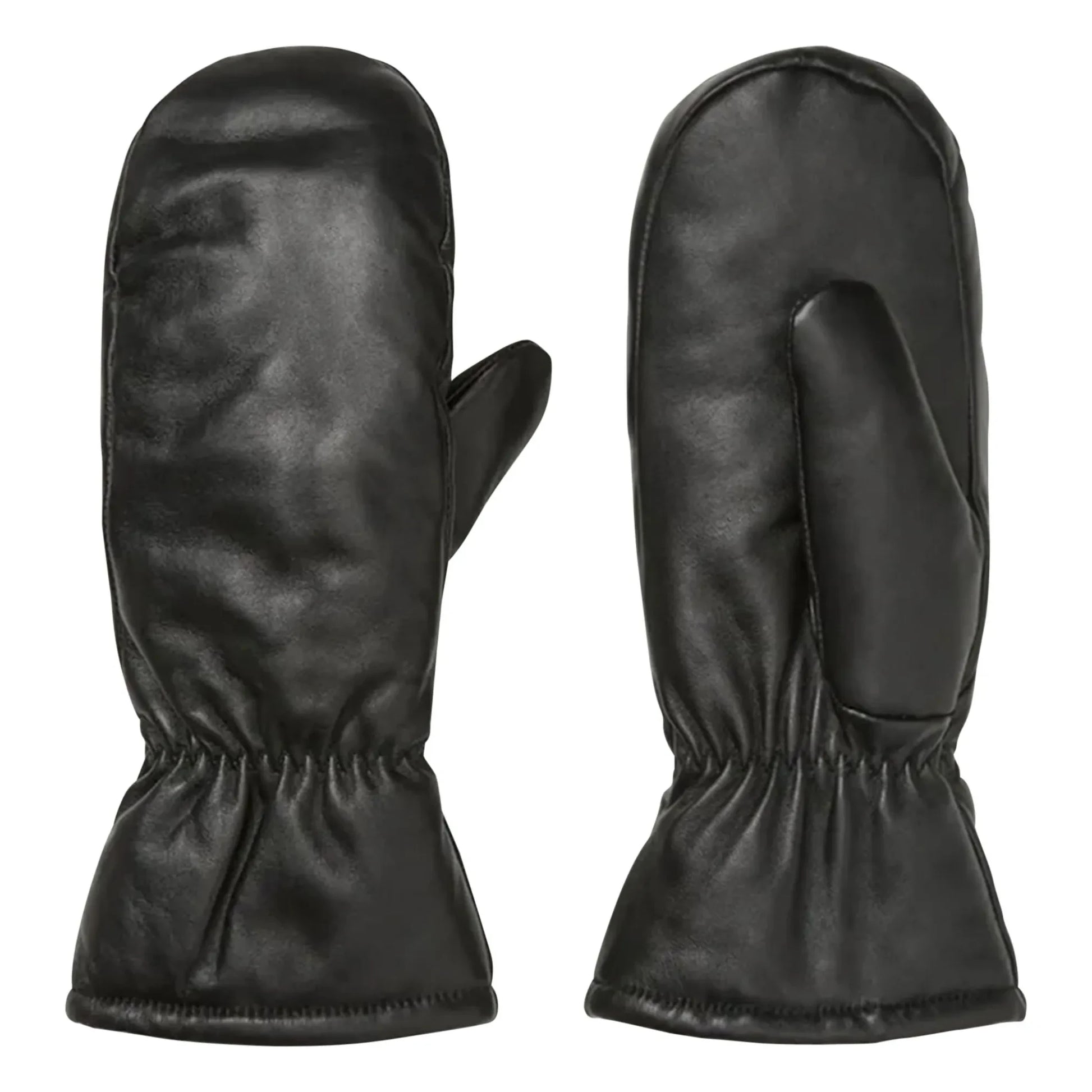 Becksöndergaard - Nylona Leather Mittens | Black