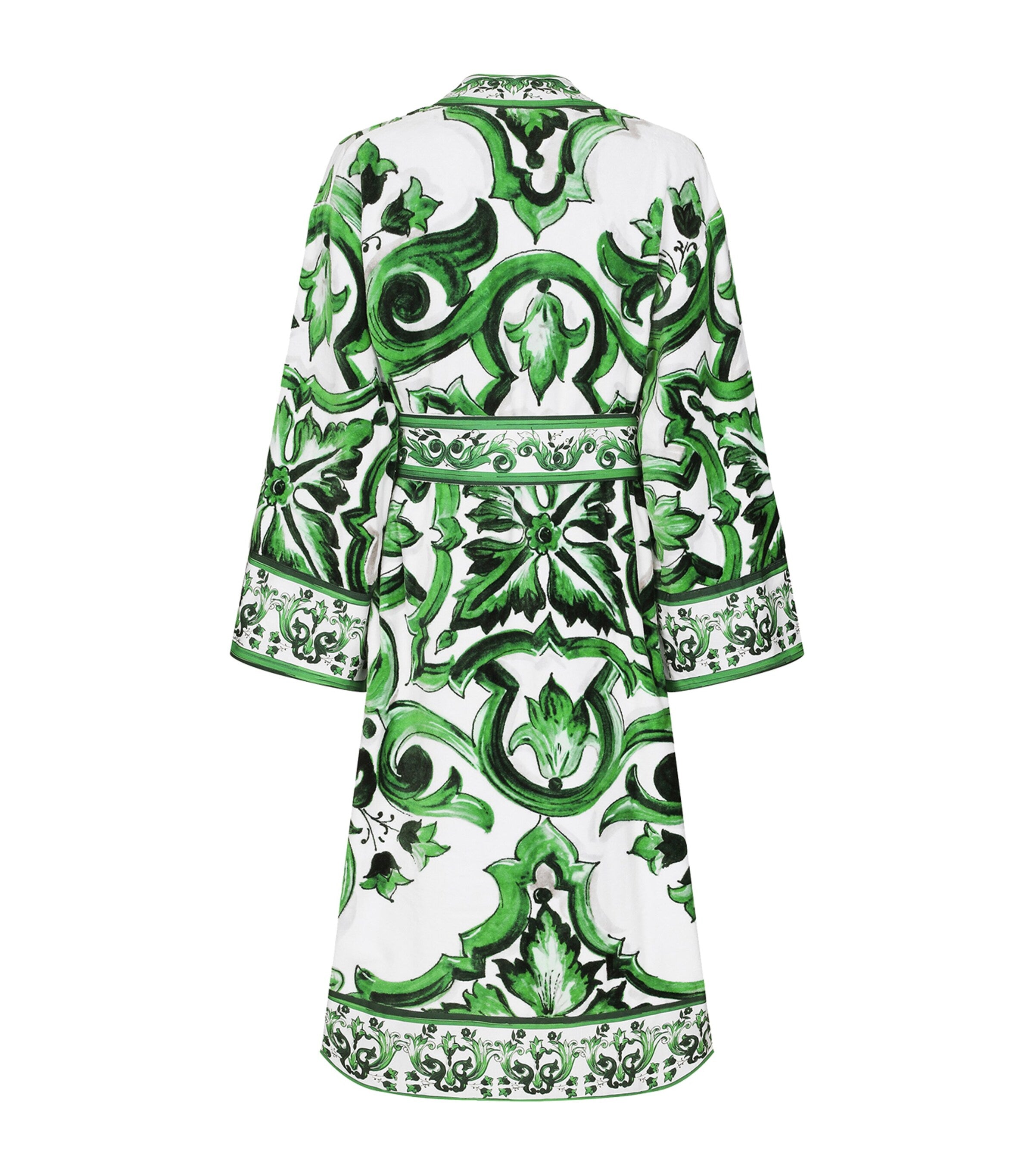 Dolce & Gabbana Casa Multi Terry Cotton DG Logo Robe