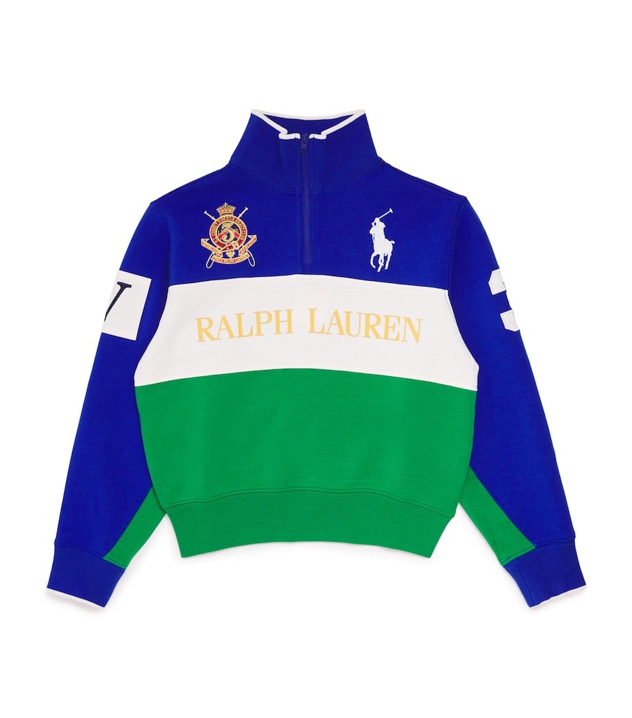 Ralph Lauren Kids Cotton-Blend Quarter-Zip Sweatshirt (7-14 Years)