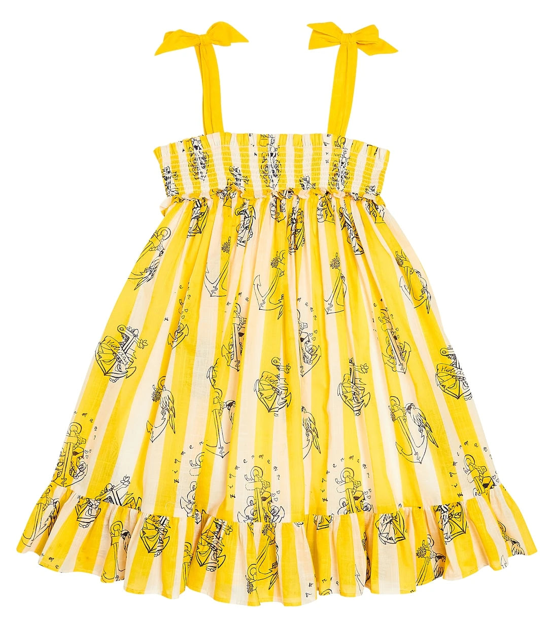 Zimmermann Kids - Alight striped cotton dress