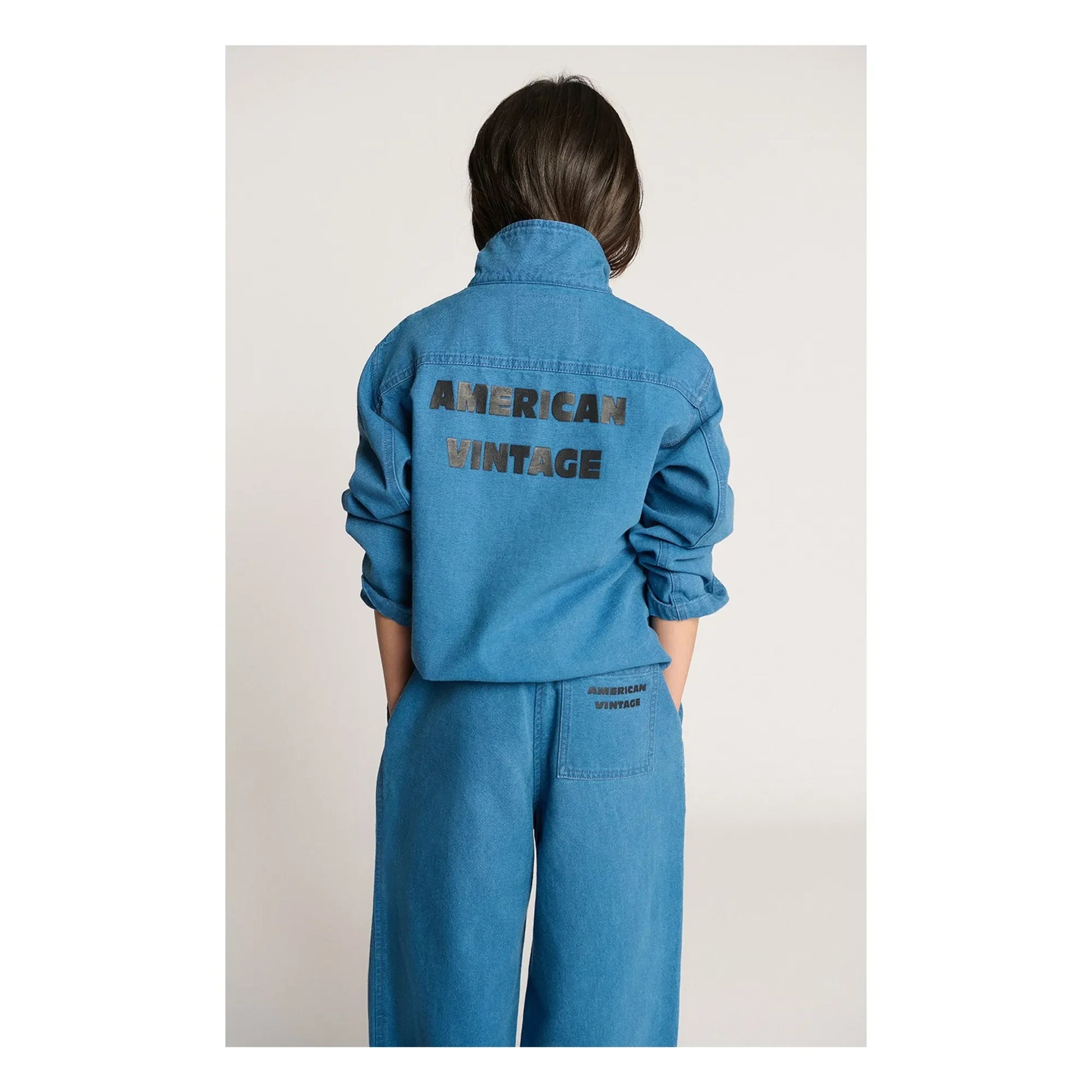 American Vintage - Comow Drawstring Workwear Pants | Blue