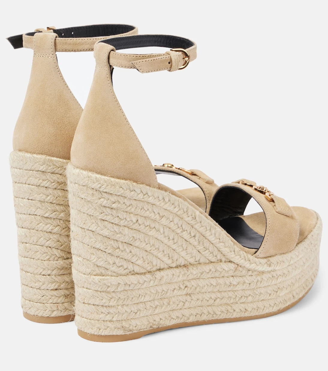 Versace - Medusa '95 leather wedge sandals