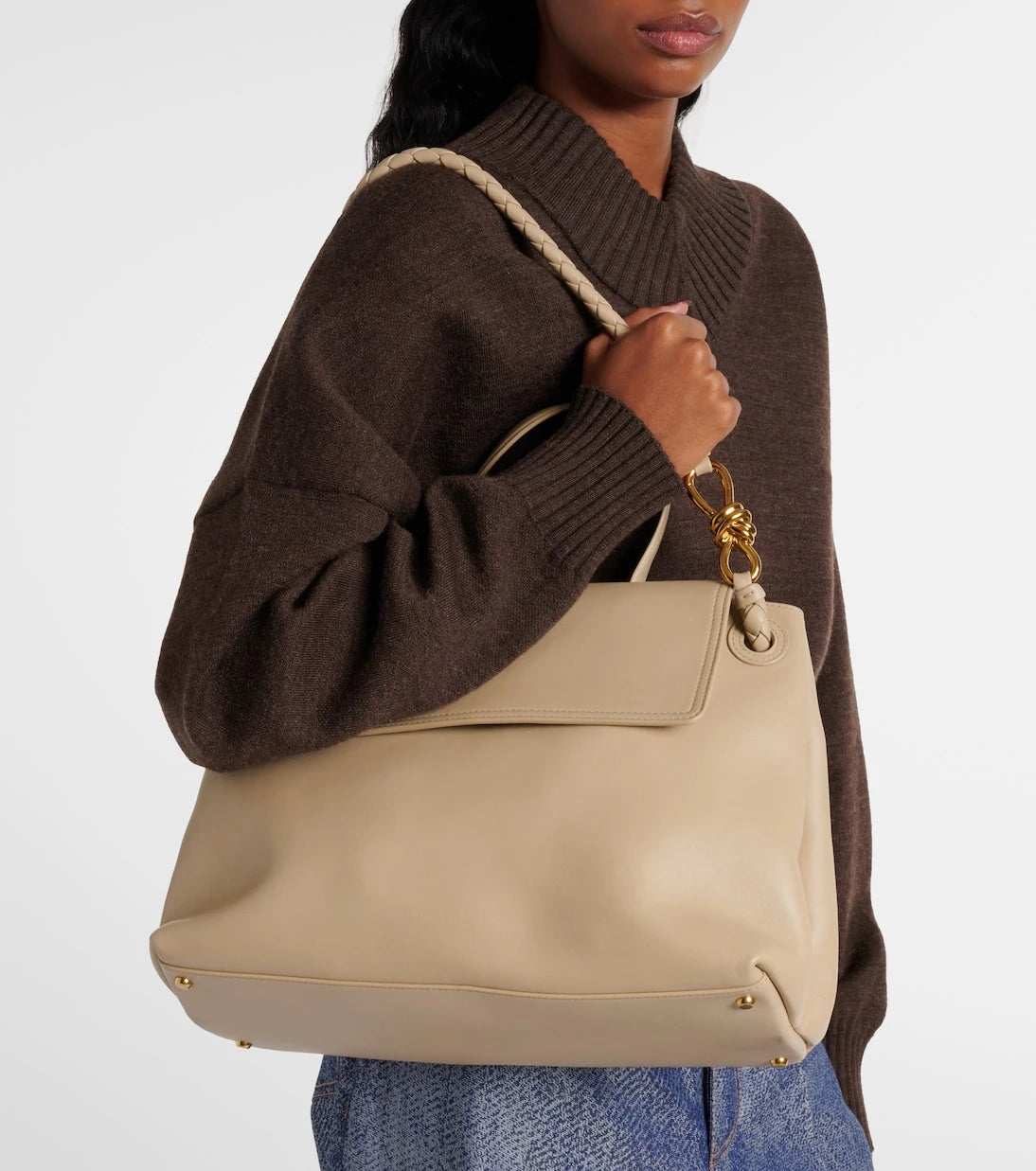 Bottega Veneta - Ciao Ciao Knot Medium leather tote bag