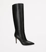 Gianvito Rossi Black Leather Hansen Knee-High Boots 85