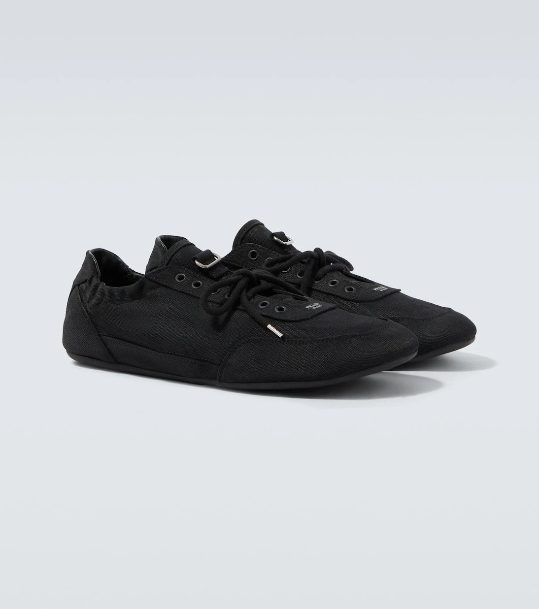 Prada - Collapse canvas sneakers