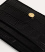 Harrods Black Croc-Embossed Leather Card Holder