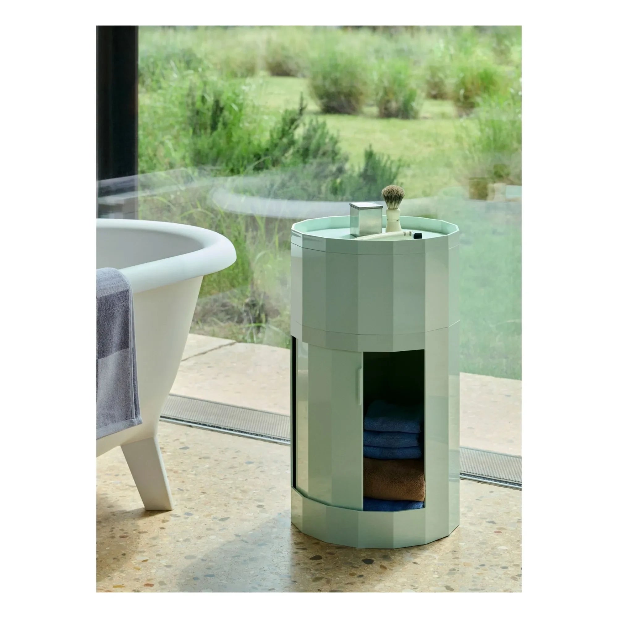 Hay - Facet storage unit H49 cm | Light Mint