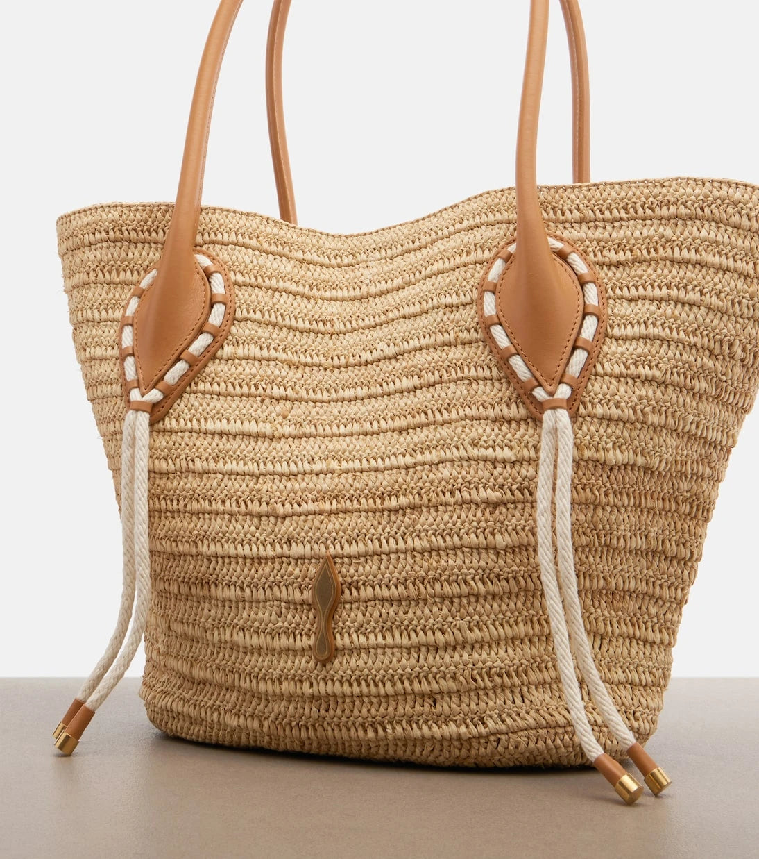 Christian Louboutin - Venus raffia tote bag