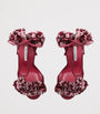 Aquazzura Leather Cherry Kiss Sandals 105
