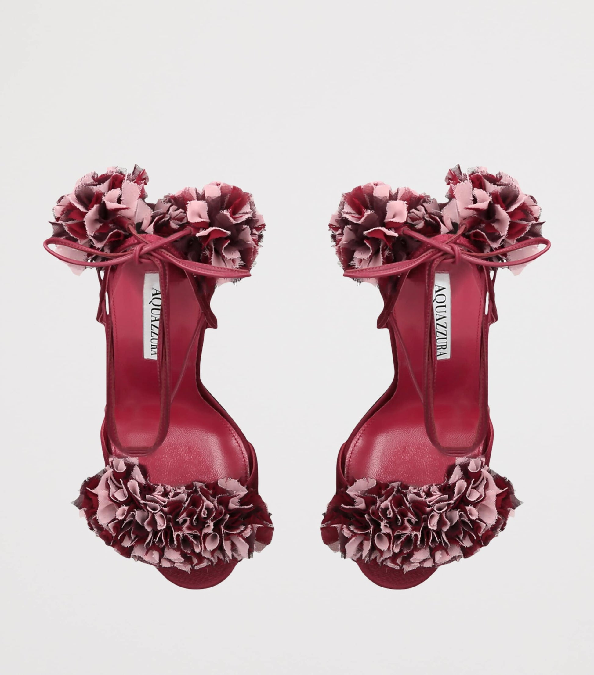 Aquazzura Leather Cherry Kiss Sandals 105