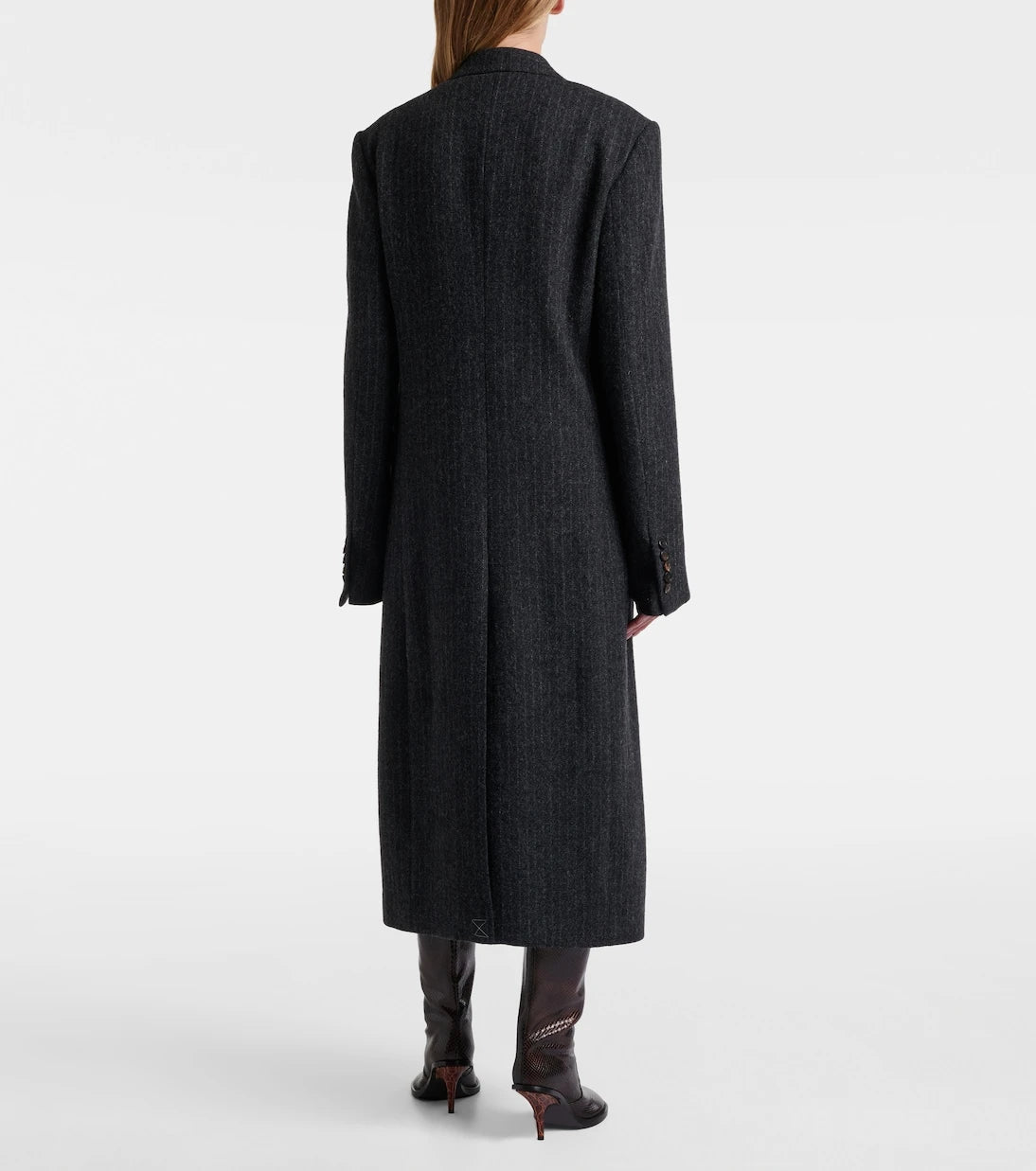 Dries Van Noten - Chalk stripe wool coat