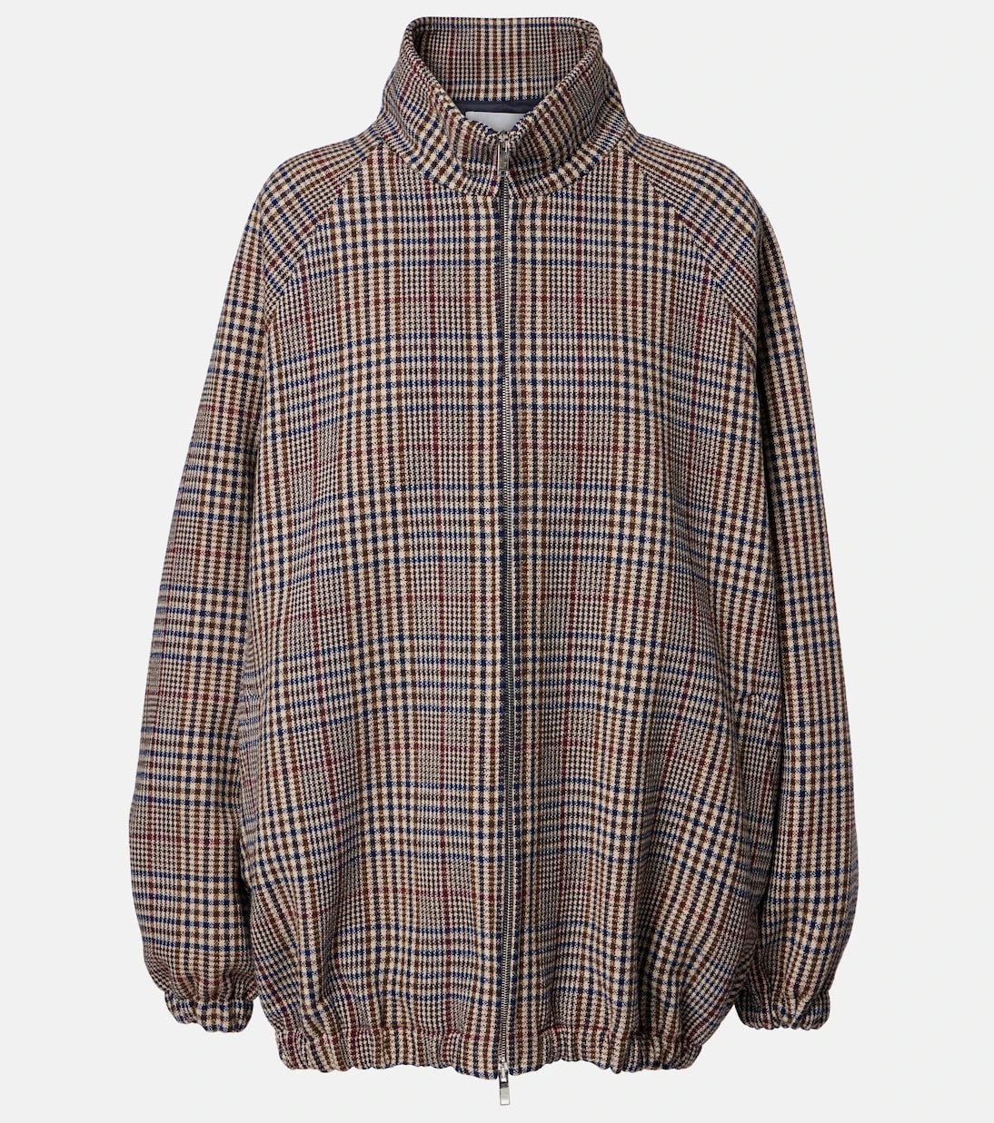 The Frankie Shop - Baxter checked wool-blend blouson jacket