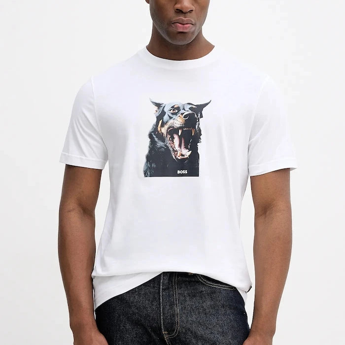 Памучна тениска BOSS Orange Te_Dobermann