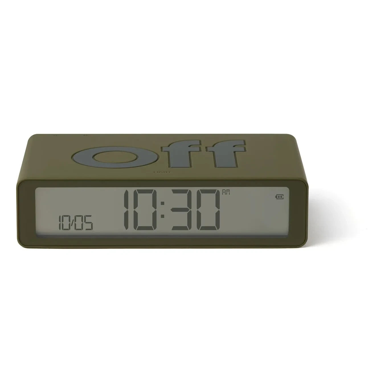 Lexon - Flip alarm clock | Khaki