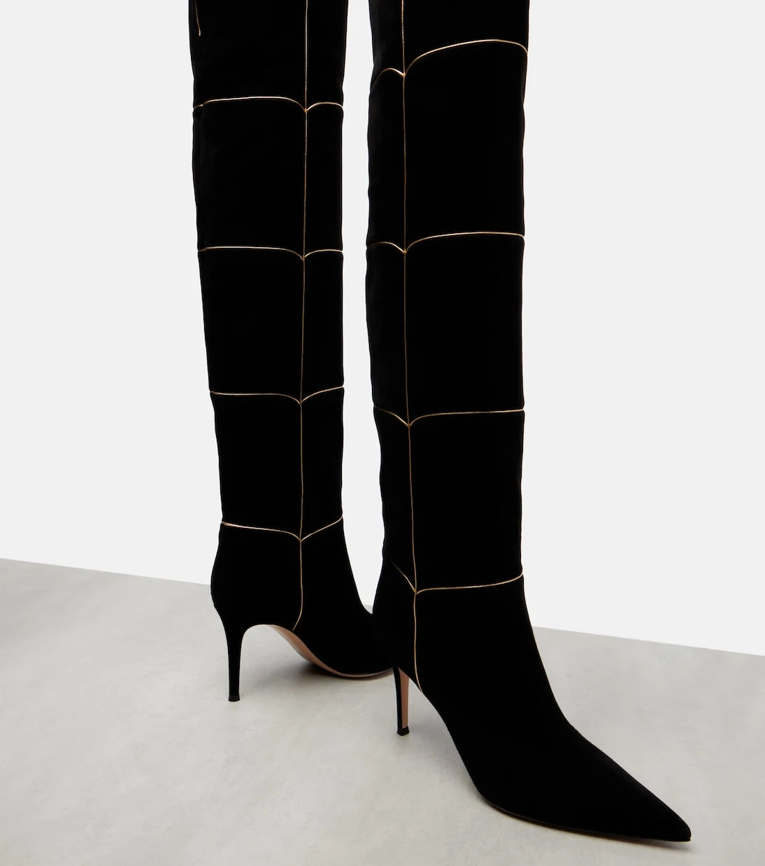 Gianvito Rossi - Cuissard 85 suede knee-high boots