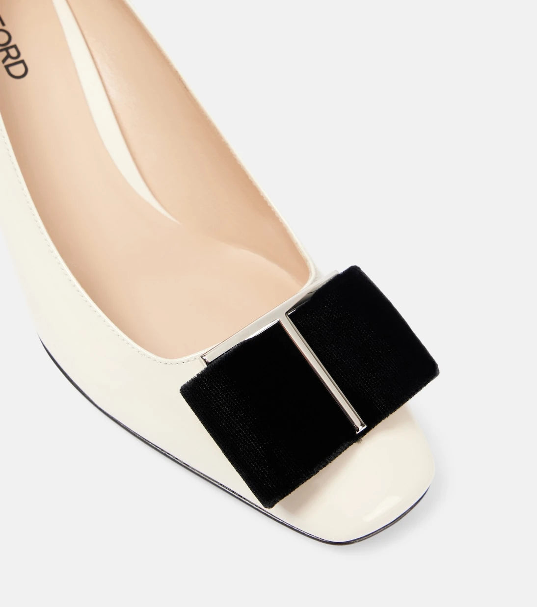 Tom Ford - Audrey 55 bow-detail patent leather pumps