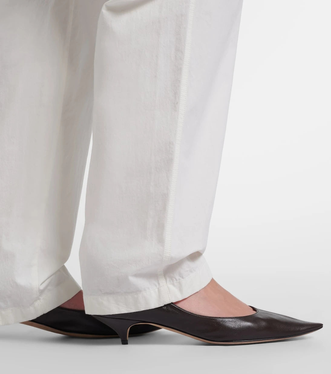 The Row - Liisa Three leather pumps