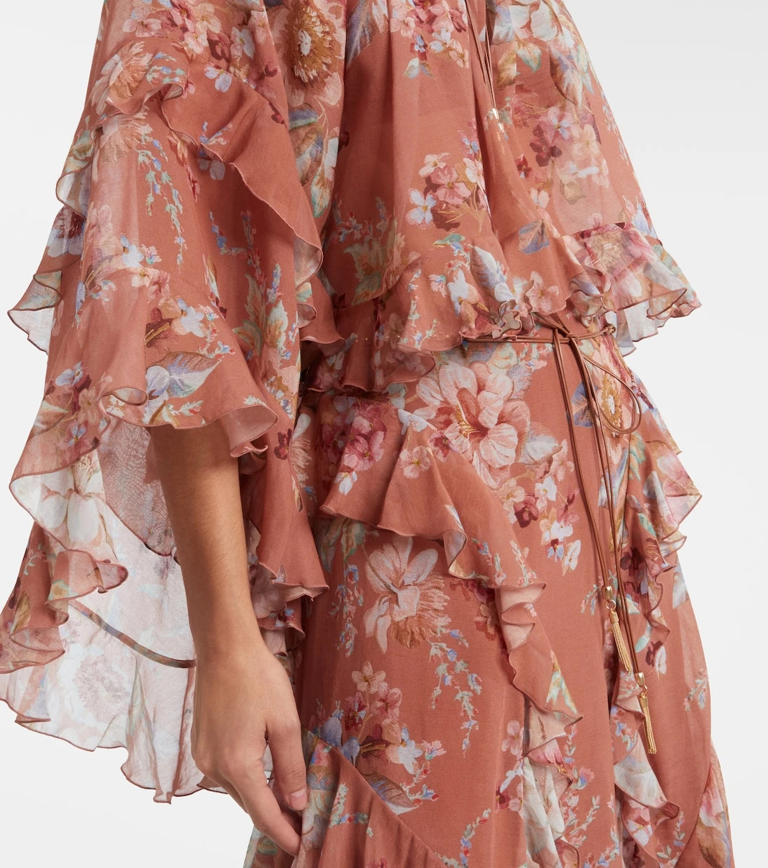 Zimmermann - Awaken floral cotton and silk blouse