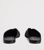Max Mara Black Satin Mules