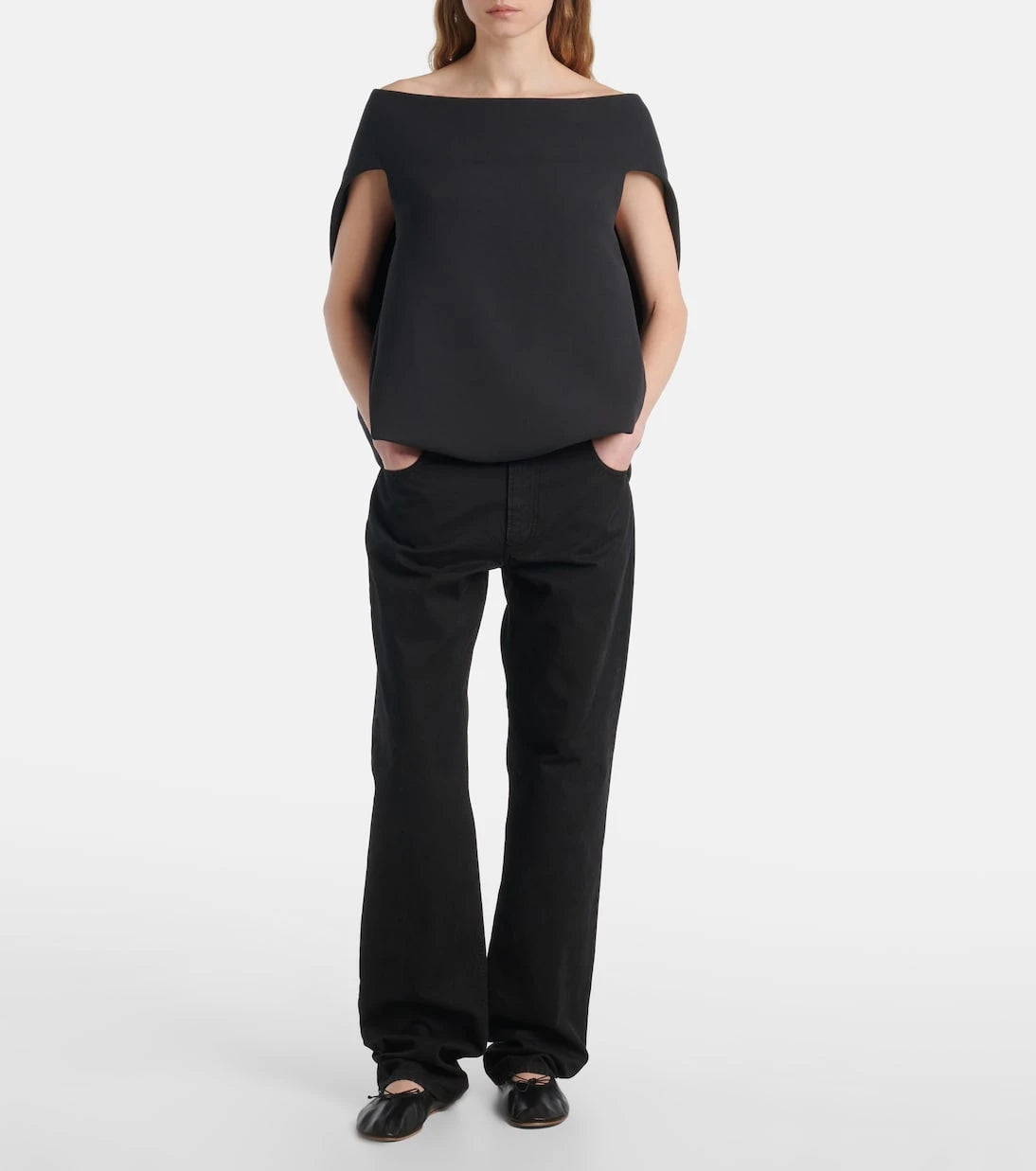 The Row - Pallenberg off-shoulder wool-blend top
