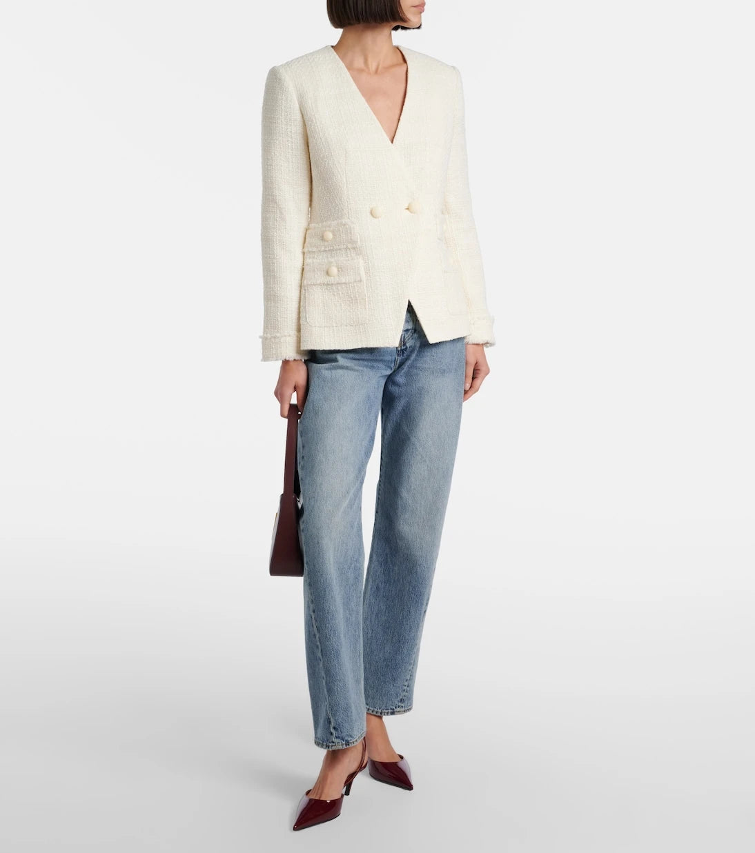 Veronica Beard - Double-breasted tweed blazer