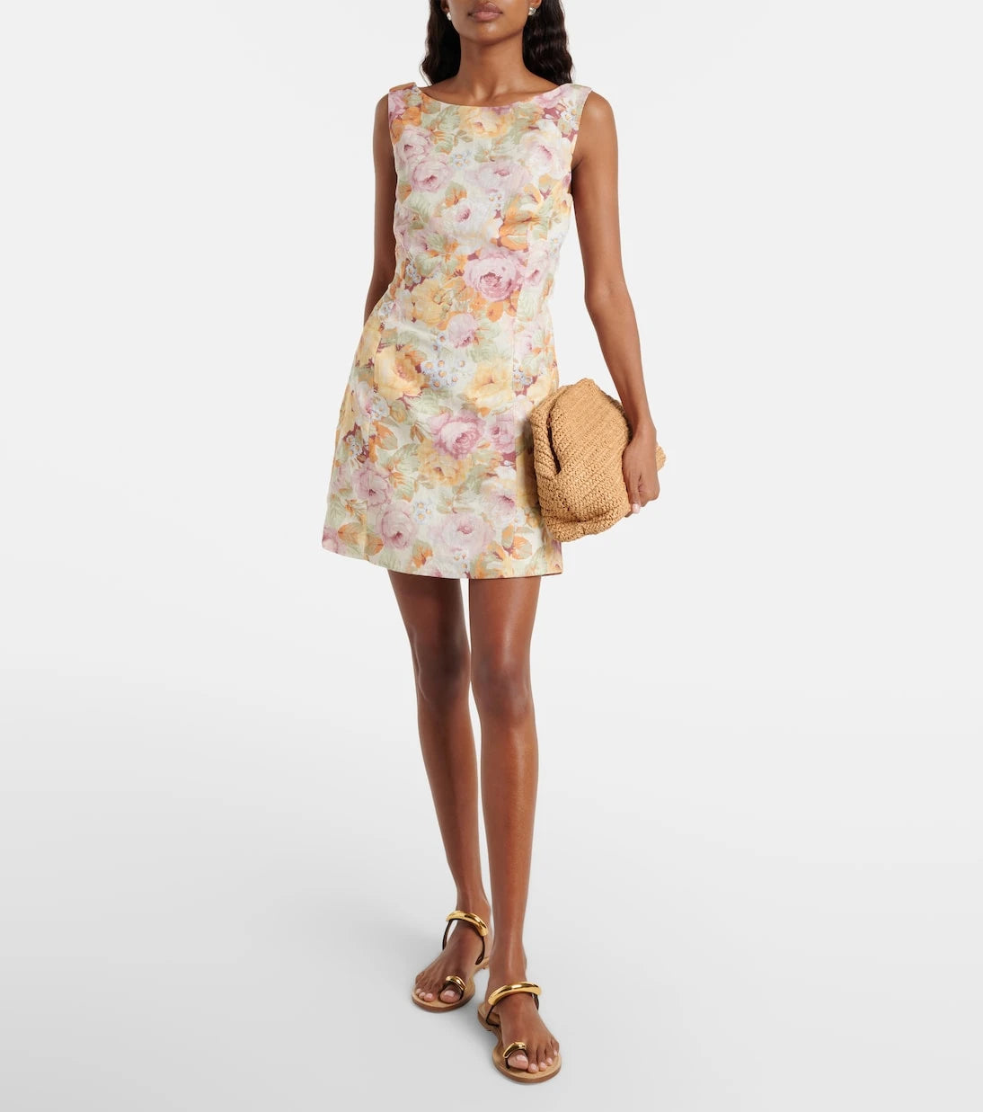 Faithfull - Sofia floral linen minidress