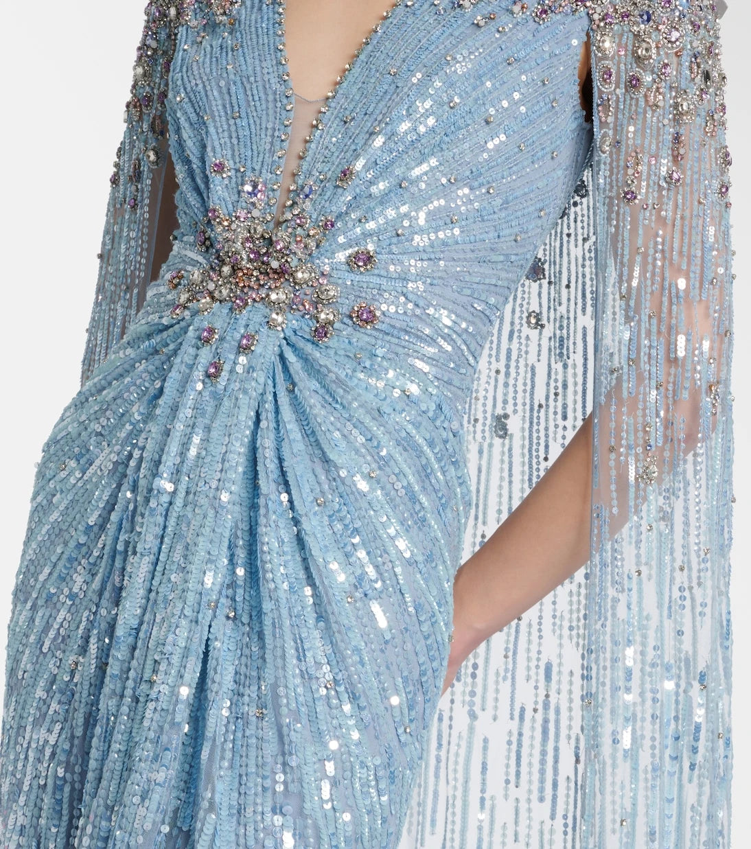 Jenny Packham - Symphony embellished caped gown