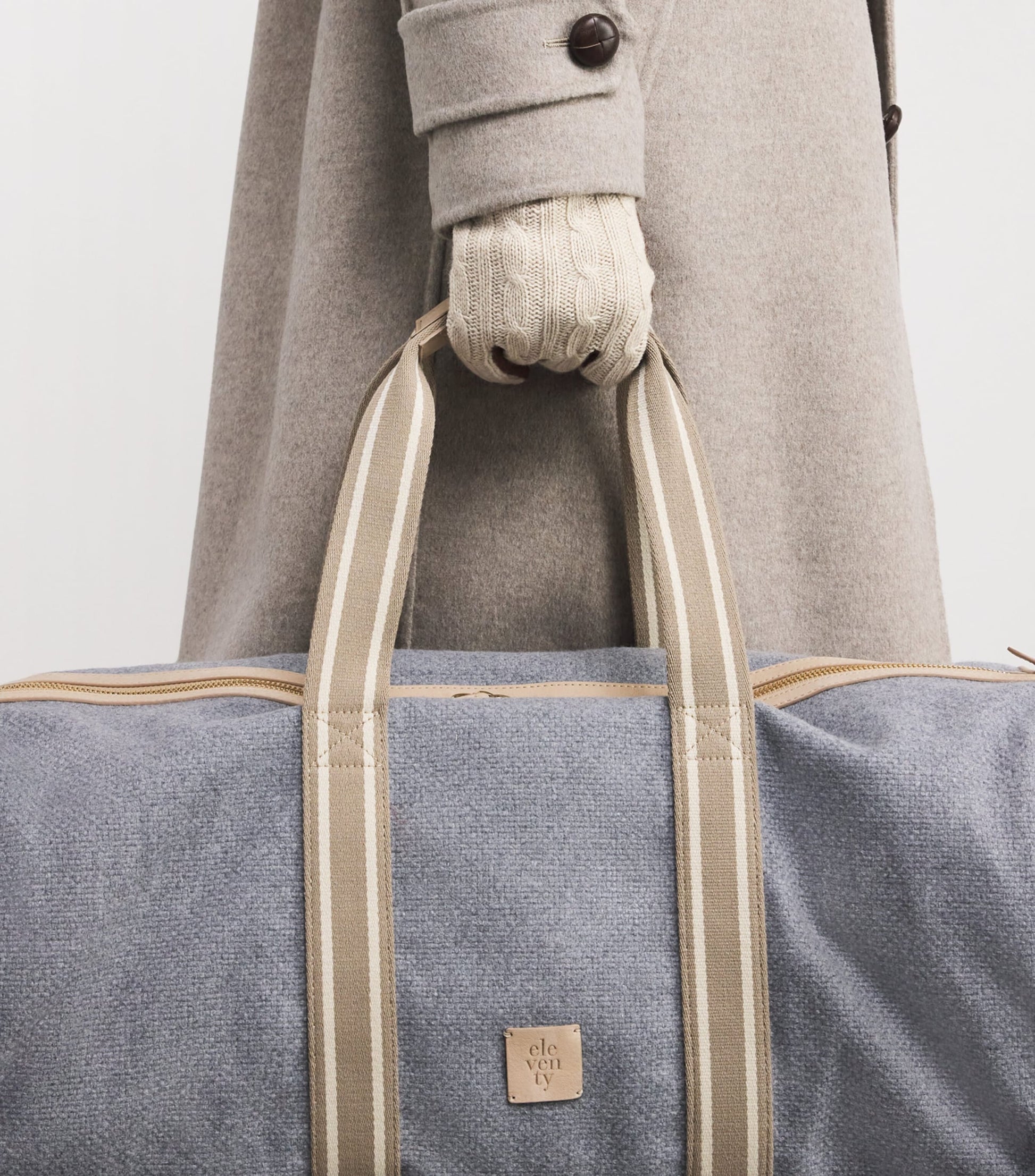 Leather Dual Gloves SABBIA E MORO