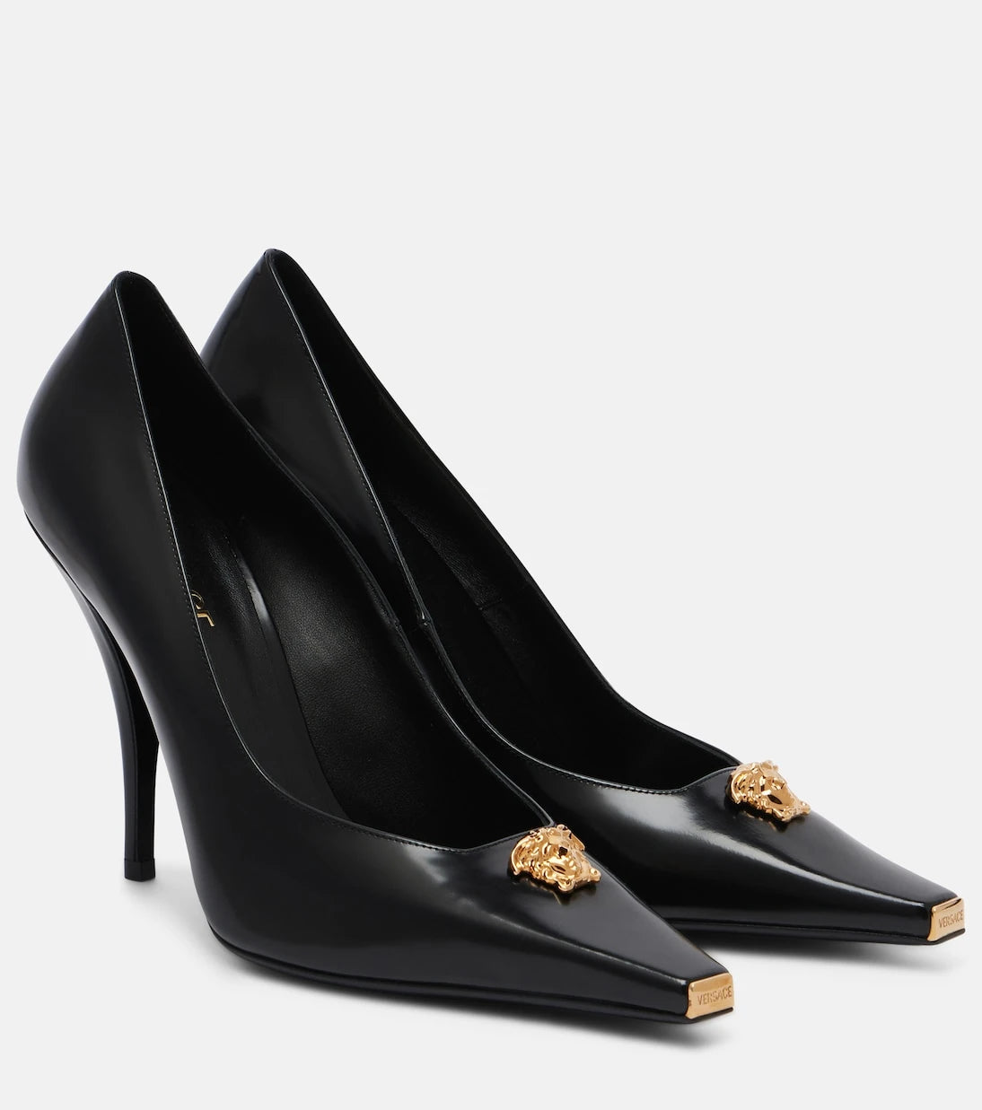 Versace - La Medusa 105 leather pumps