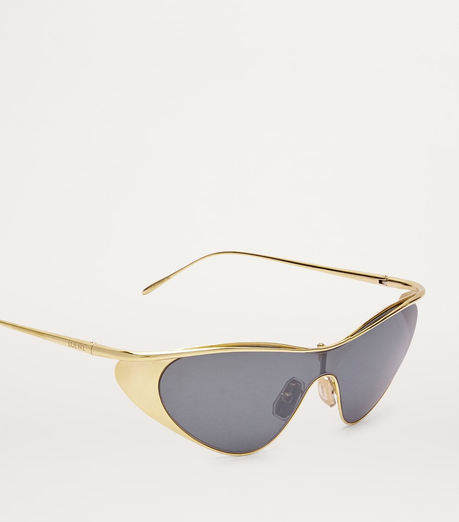 Silver Flash Cat Eye Sunglasses