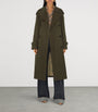 Burberry Brown Cotton Long Castleford Trench Coat