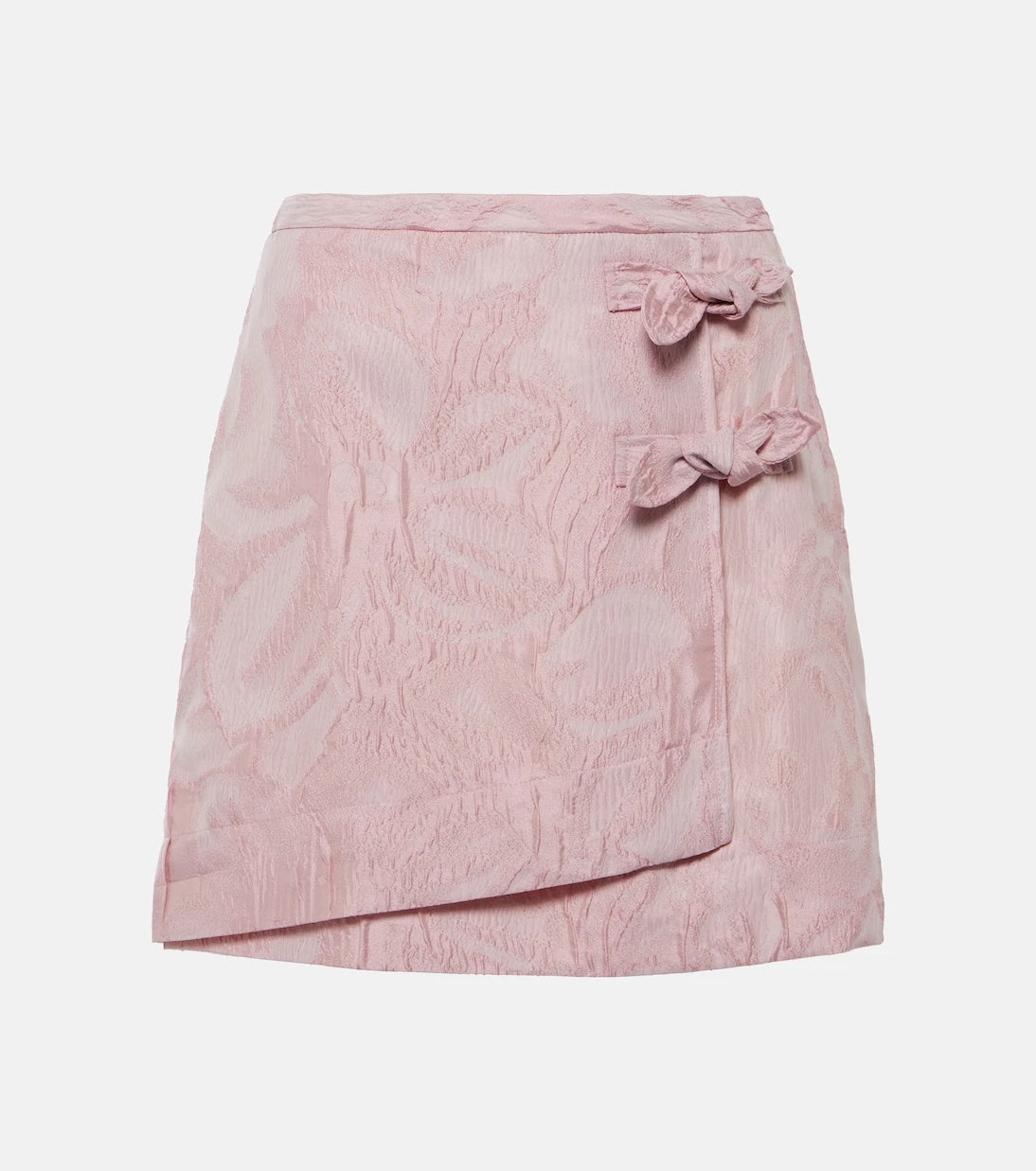 Ganni - Jacquard wrap skirt