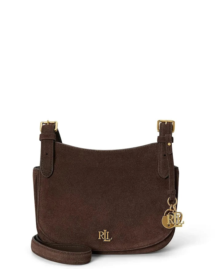 Lauren Ralph Lauren kadın süet crossbody çanta