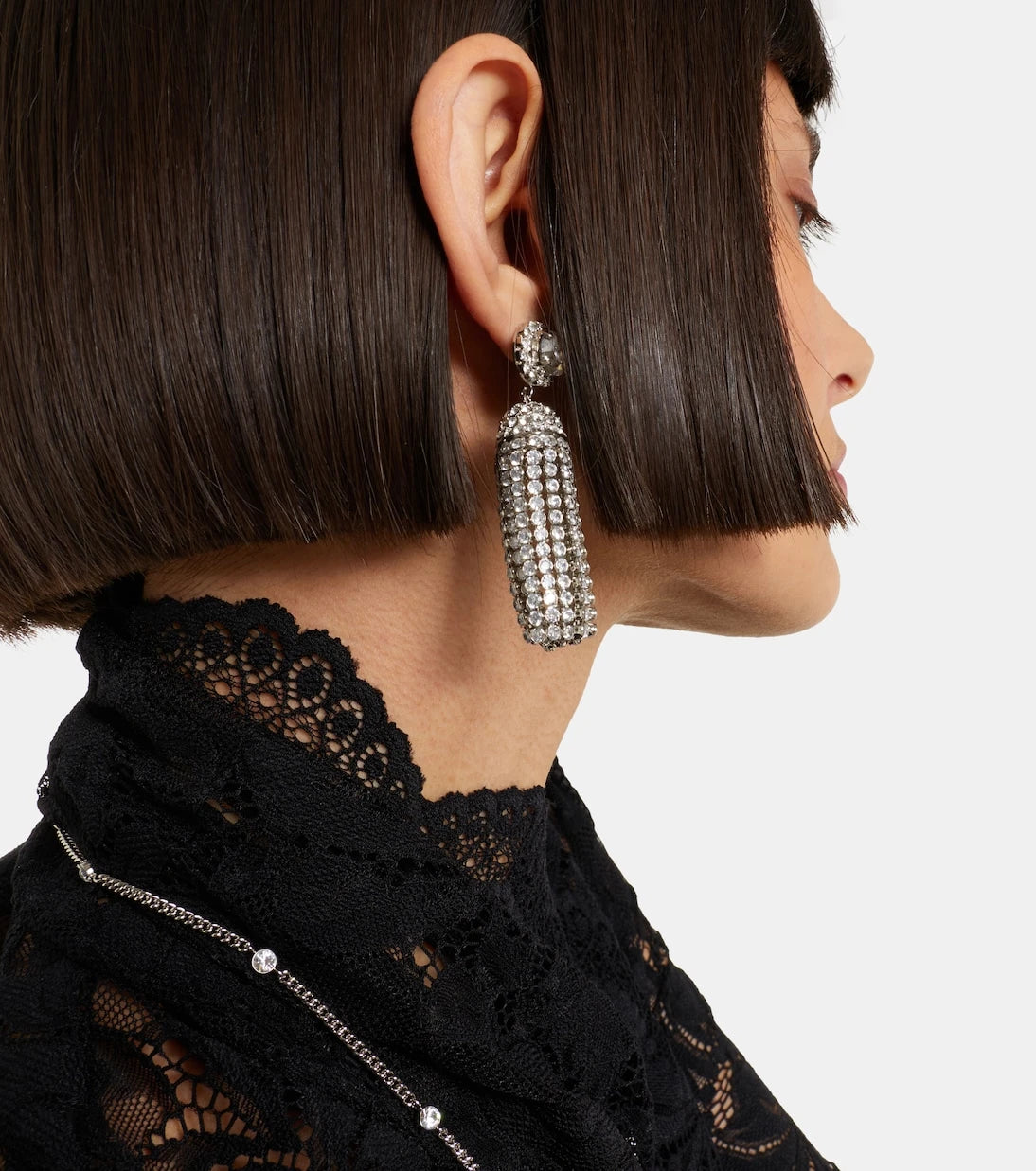 Rabanne - Crystal-embellished drop earrings