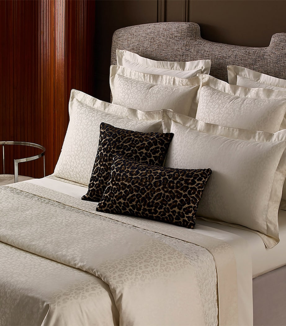 Yves Delorme Leopard Square Oxford Pillowcase (65cm x 65cm)