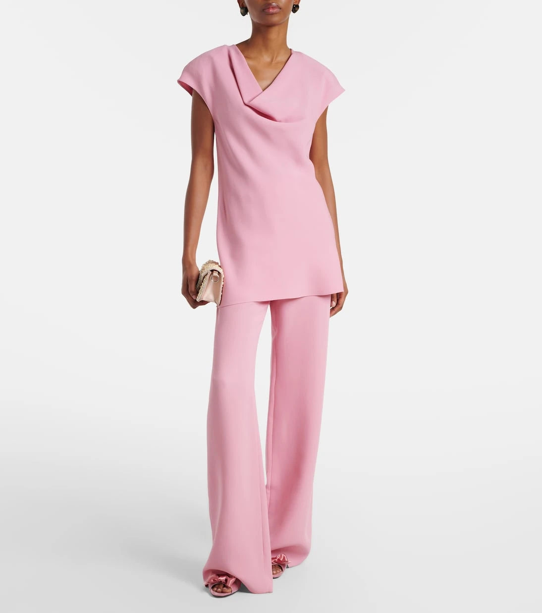 Valentino - Cady Couture draped top
