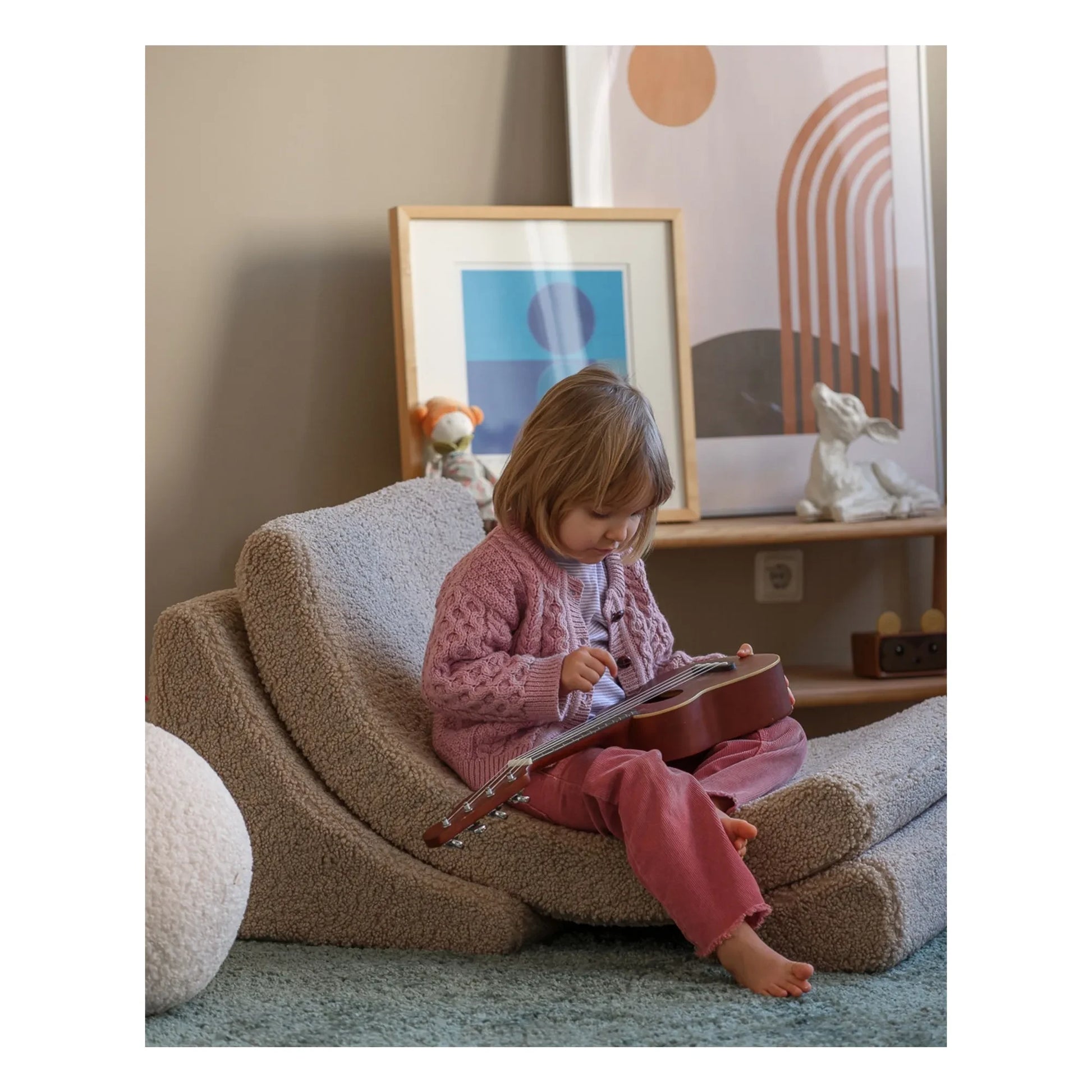 Wigiwama - Moon teddy armchair | Beige