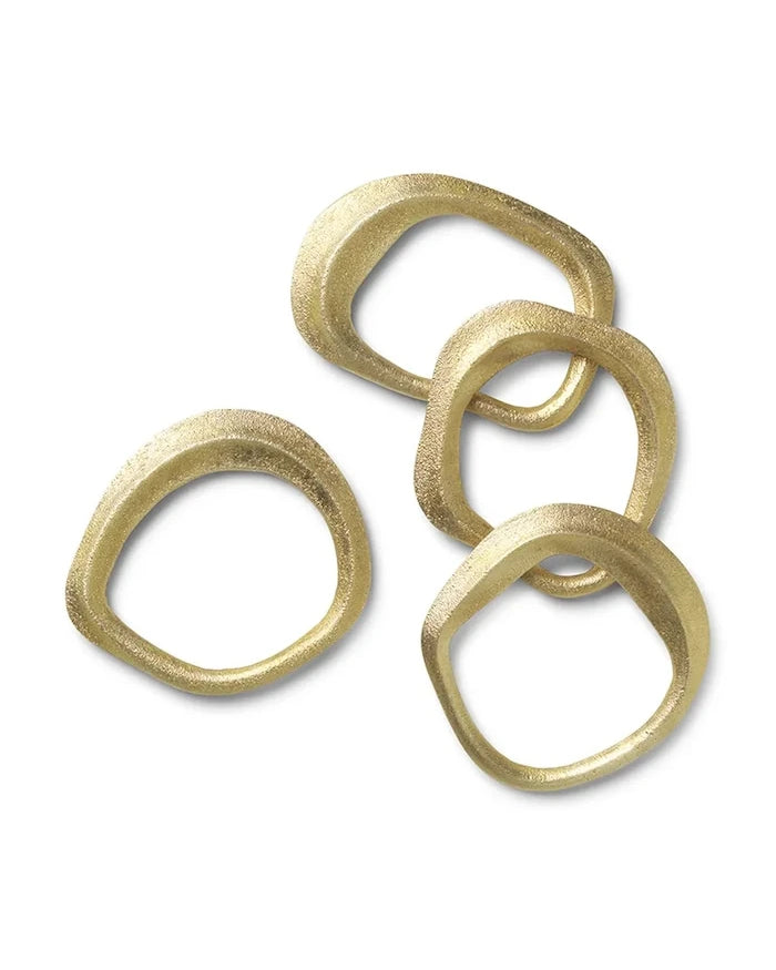 ferm LIVING Flow Peçete Halkası (4 Parça)