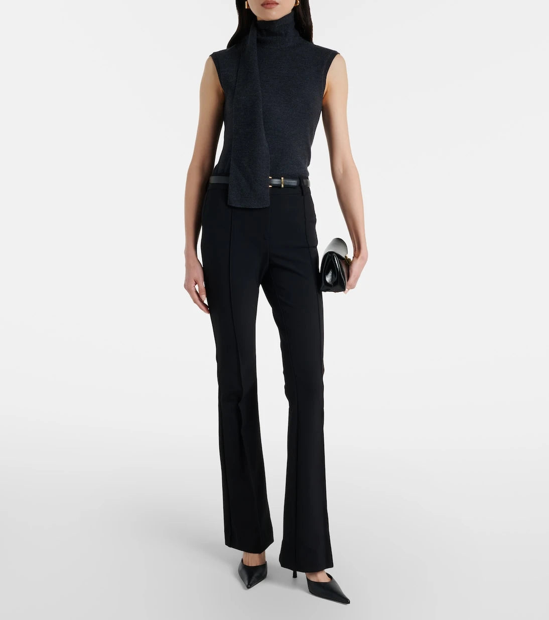 Veronica Beard - Hibiscus high-rise flared pants