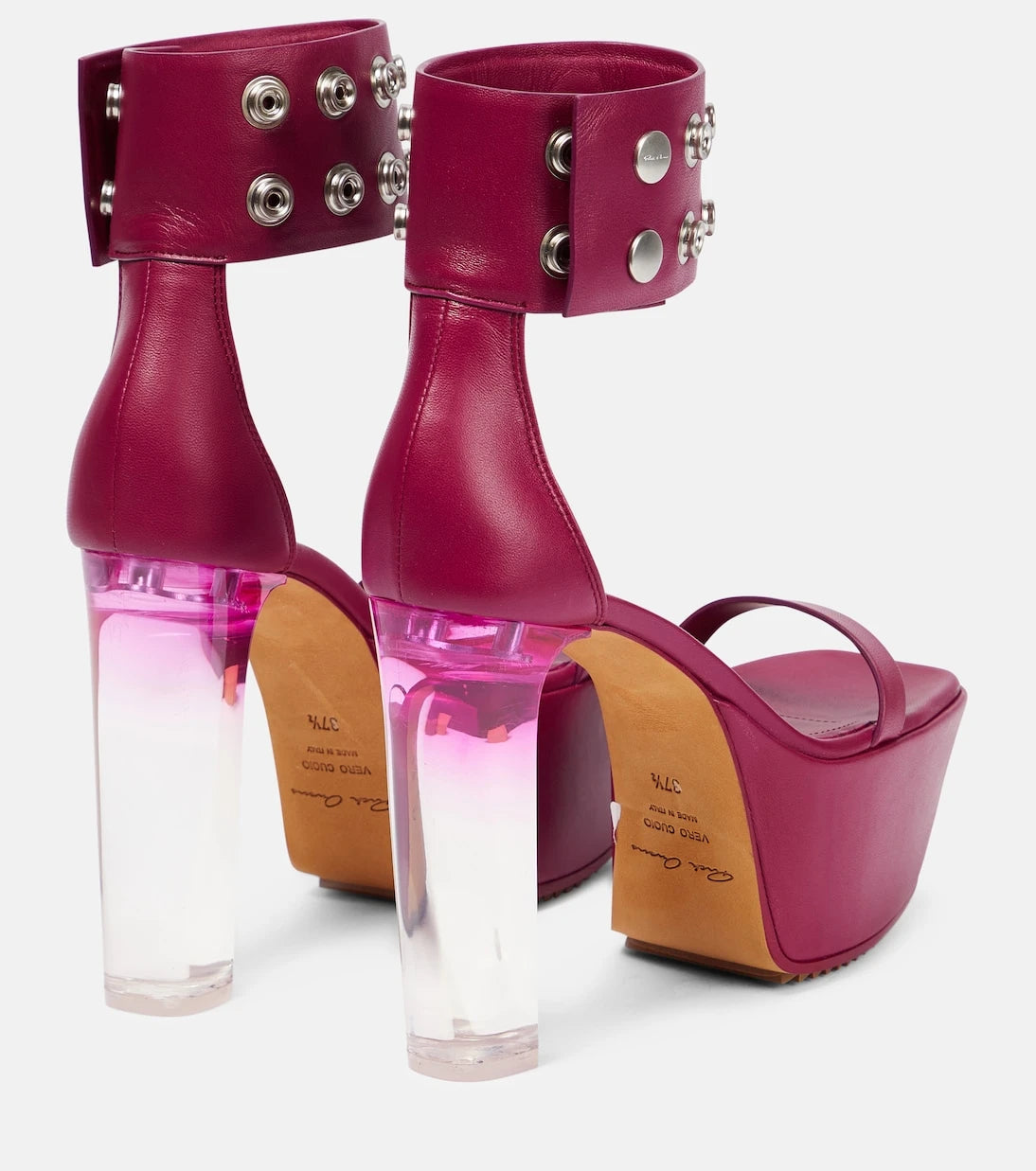 Rick Owens - Minimal leather platform sandals