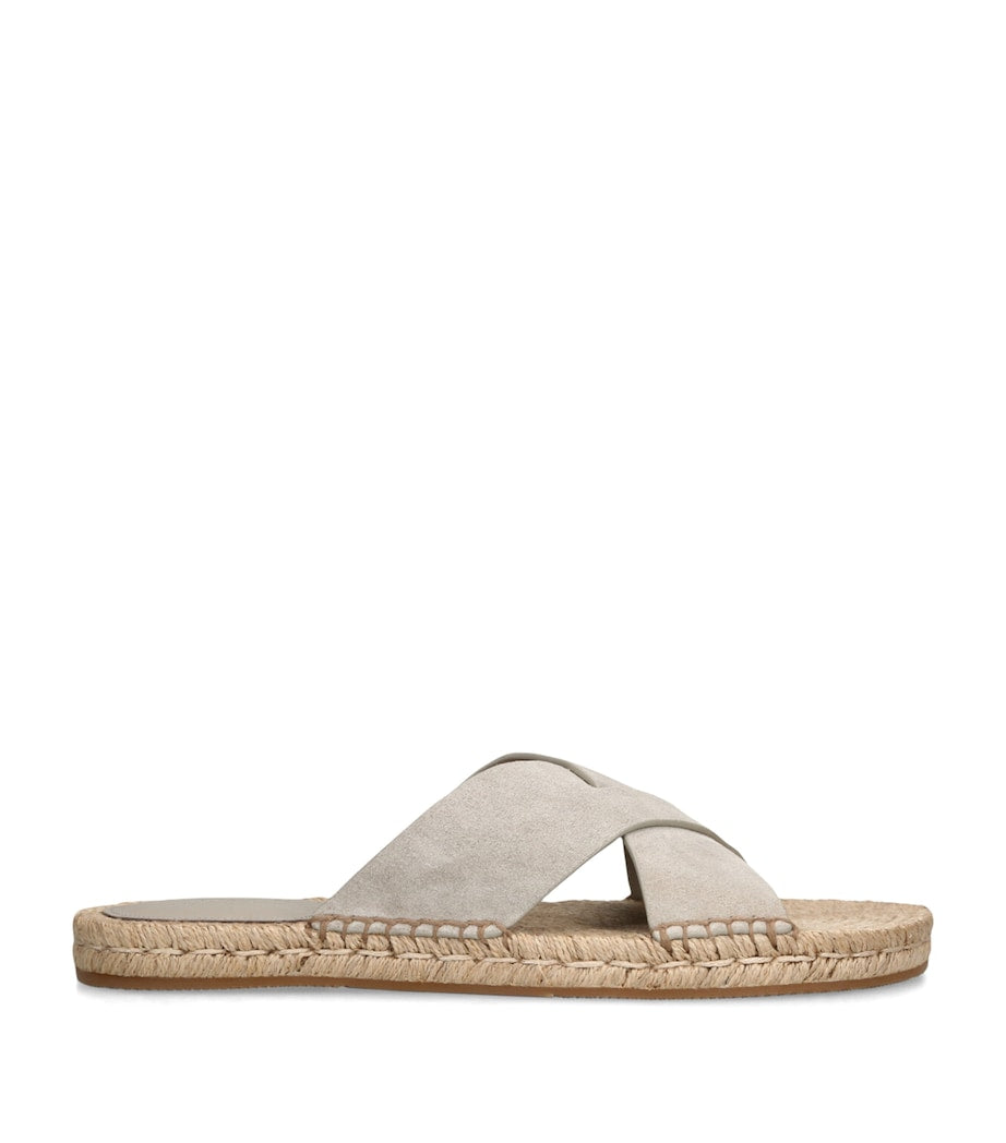 Zegna Suede Espadrille Sandals