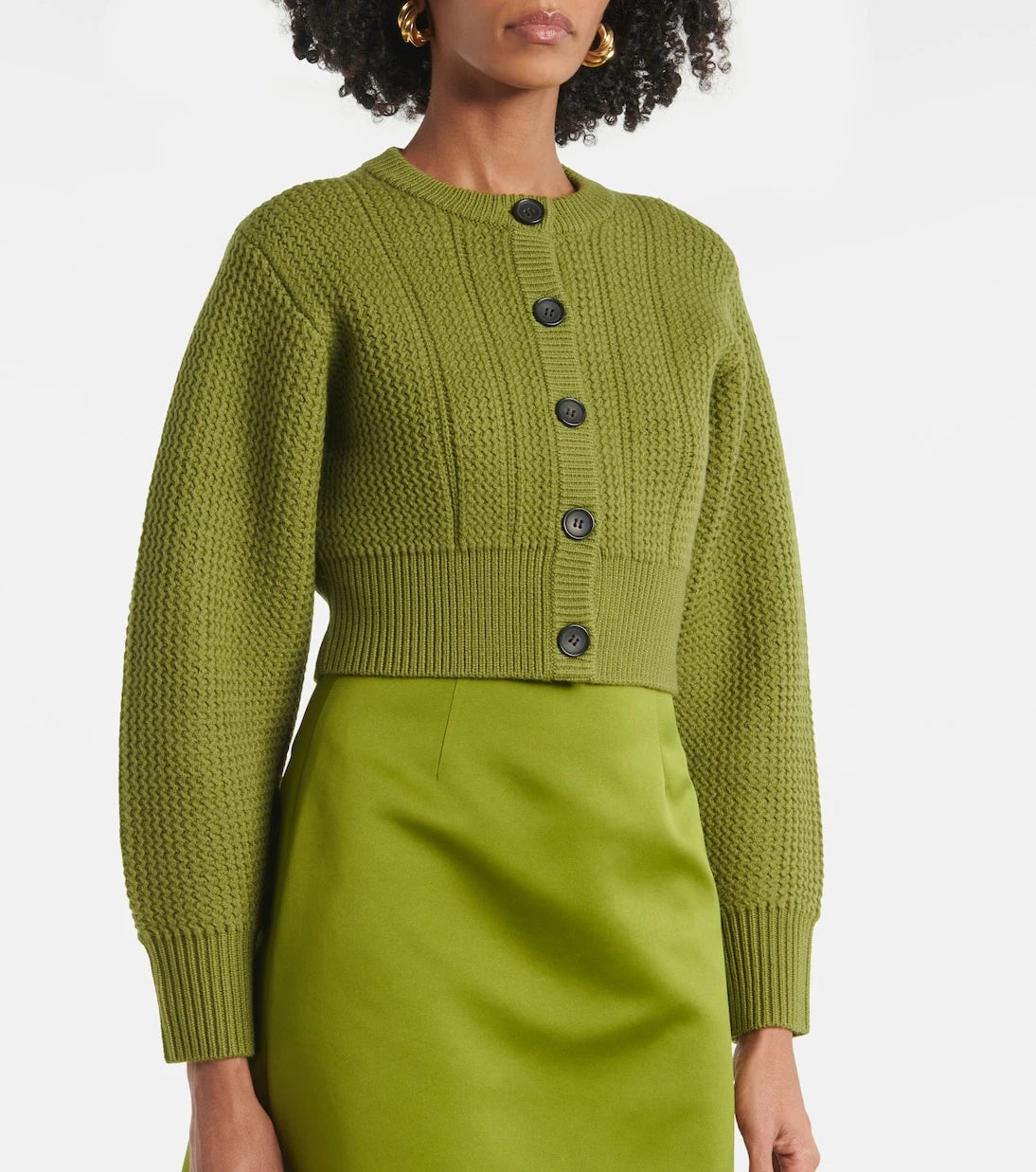 Emilia Wickstead - Albert cropped wool cardigan