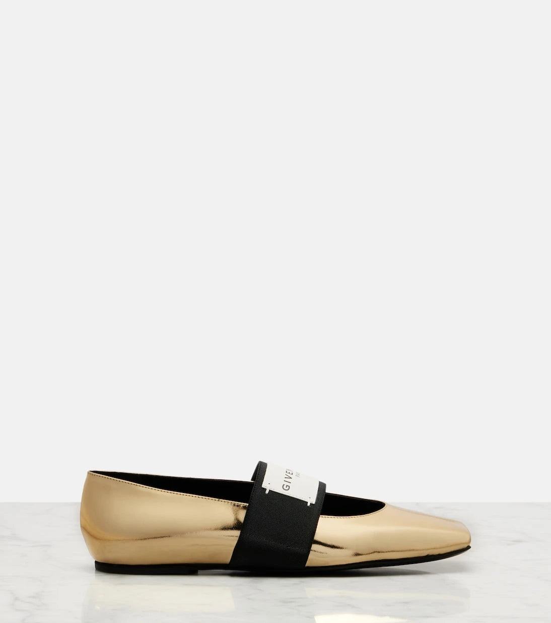 Givenchy - Sliced Square leather ballet flats