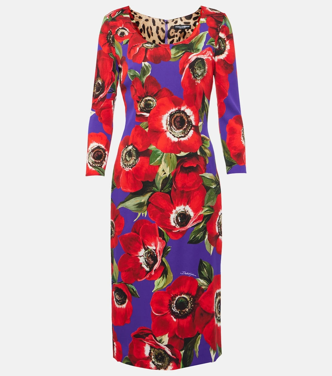 Dolce&Gabbana - Floral silk-blend midi dress