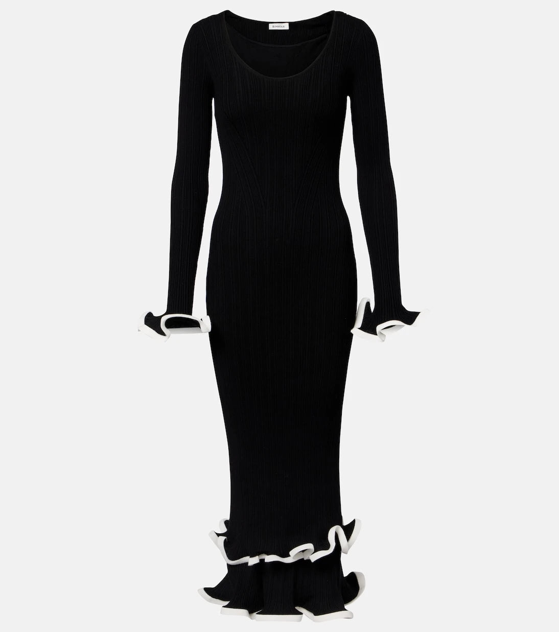 سيمكاي - فستان سولاني ميدي محاك مضلع